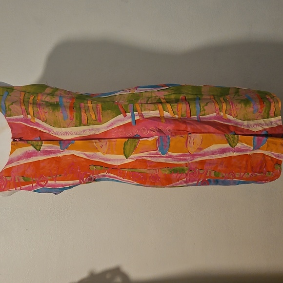 Vintage Rabbit Rabbit Rabbit Sleeveless Dress Sz 16 - Picture 2 of 5